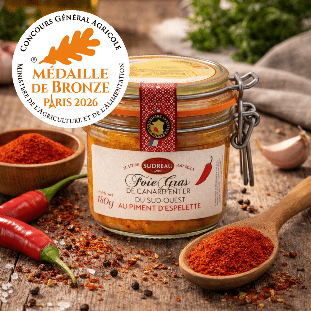 Foie Gras de Canard Entier du Sud-Ouest au Piment d'Espelette